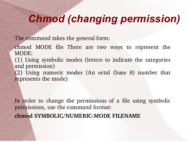 chmod execute permission